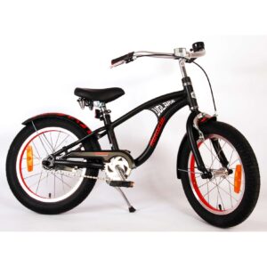 TPFSports Miracle Cruiser Kinderfahrrad - Jungen - 16 Zoll - Rücktritt + Handbremse - Mattschwarz