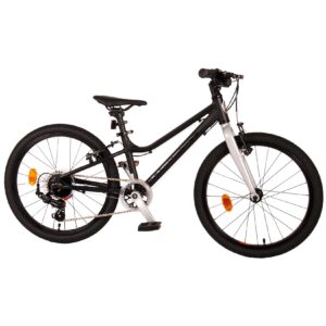 TPFSports Dynamic Kinderfahrrad - Jungen - 20 Zoll - 2 Handbremsen - 7 Gänge - Mattschwarz