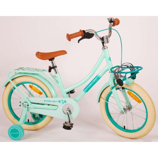 TPFSports Excellent Kinderfahrrad - Mädchen - 16 Zoll - Rücktritt + Handbremse - Grün