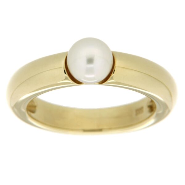 Orolino Ring 585 Gold mit Akoya-Perle weiss 6