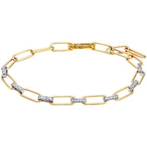 Julie Julsen Armband 925/- Sterling Silber rhodiniert teils vergoldet Zirkonia