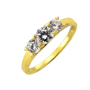 Fascination by Ellen K. Ring 333/- Gelbgold Zirkonia