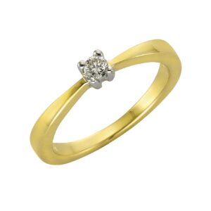 Diamonds by Ellen K. Ring 375/- Gold Brillant 0