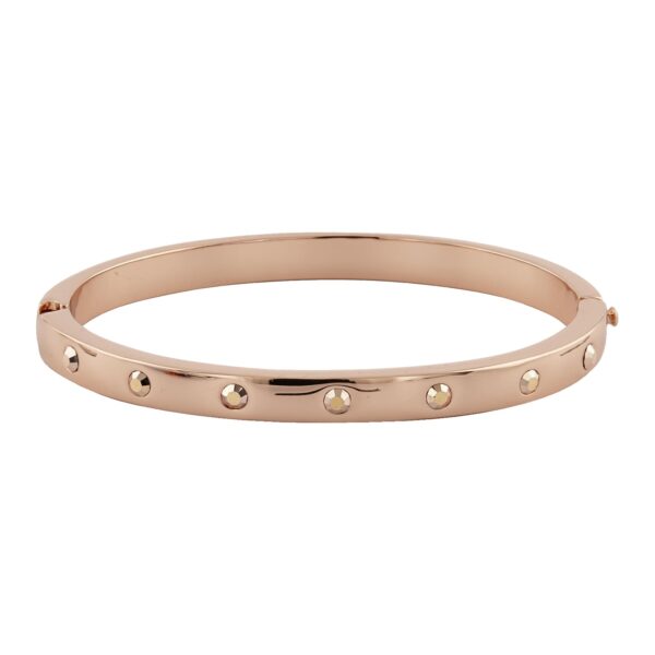 Buckley London Armschmuck Messing rosévergoldet mit Kristallen