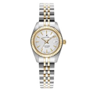 Jacques du Manoir Damen Armbanduhr Inspiration Classic Edelstahl zweifarbig Quartz JWL02101