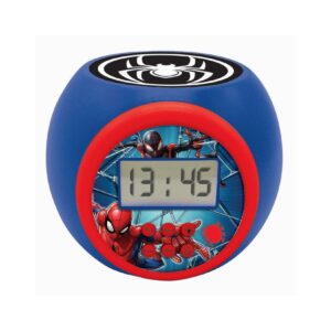 Spider-Man Projektions Wecker mit LED Farbwechsel und Timer-Funktion