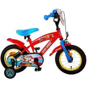 Kinderfahrrad Paw Patrol für Jungen 12 Zoll Kinderrad in Rot/Blau