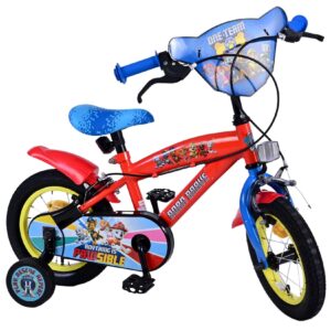 Kinderfahrrad Paw Patrol für Jungen 14 Zoll Kinderrad in Rot Fahrrad