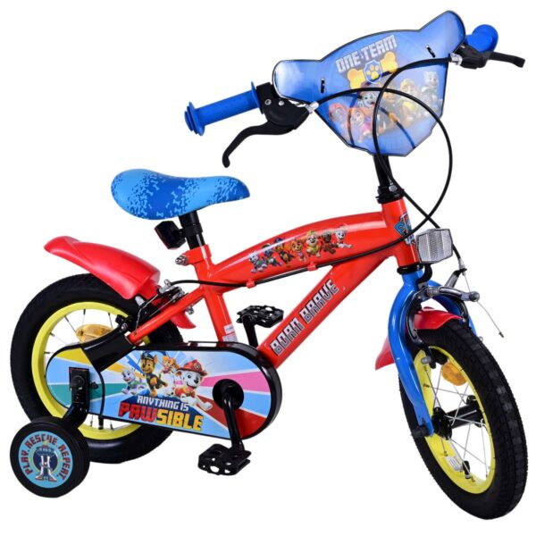 Kinderfahrrad Paw Patrol für Jungen 14 Zoll Kinderrad in Rot Fahrrad