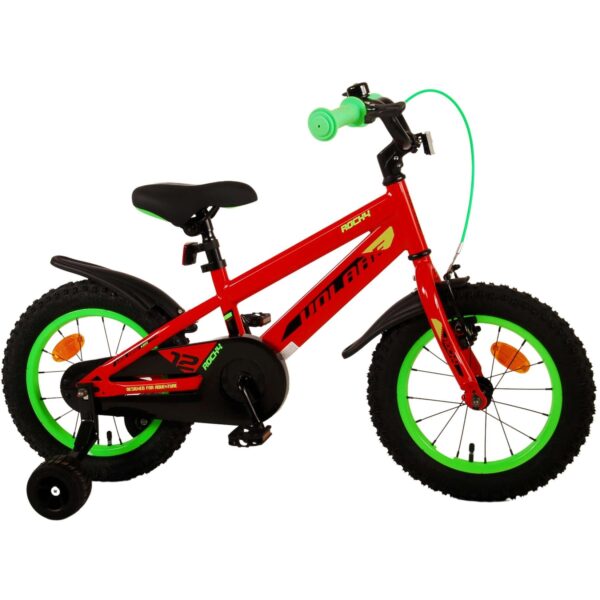 Kinderfahrrad Rocky für Jungen 14 Zoll Kinderrad in Rot Fahrrad