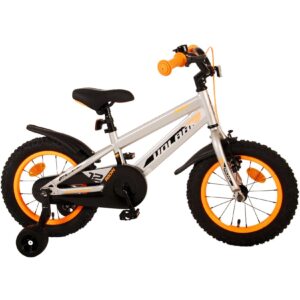 Kinderfahrrad Rocky für Jungen 14 Zoll Kinderrad in Grau Fahrrad