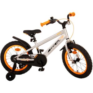 Kinderfahrrad Rocky Fahrrad für Jungen 16 Zoll Kinderrad in Grau