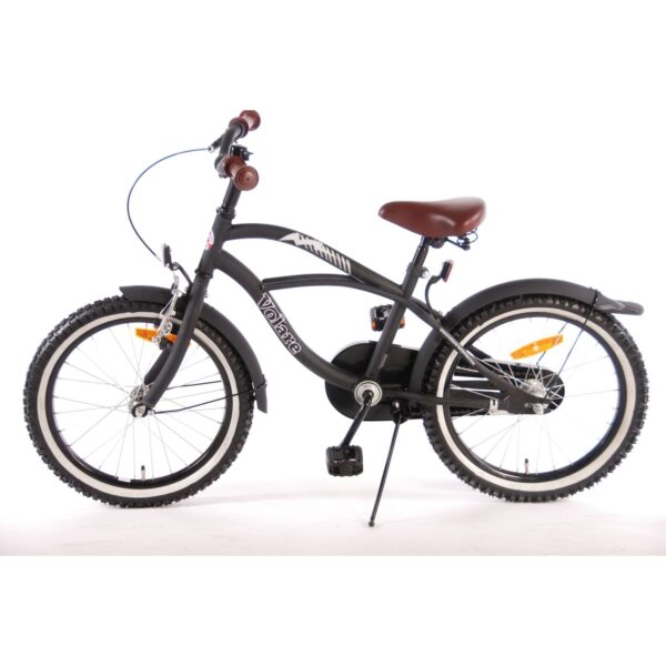 Kinderfahrrad Black Cruiser für Jungen 18 Zoll Kinderrad in Schwarz