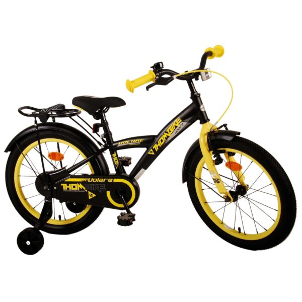 Kinderfahrrad Thombike für Jungen 18 Zoll Kinderrad in Schwarz Gelb