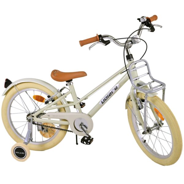 Kinderfahrrad Melody Fahrrad für Mädchen 18 Zoll Kinderrad Sandfarben