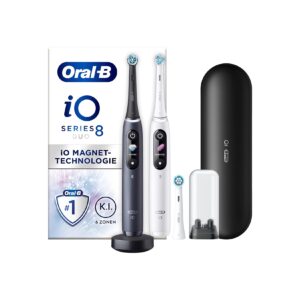 Oral-B iO Series 8 Duo White Alabaster/Black Onyx elektrische Zahnbürste