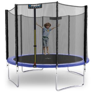 KINETIC SPORTS Trampolin Outdoor SALTO Ø 183/244/305/366/400/430/490 cm -TÜV Rheinland geprüft