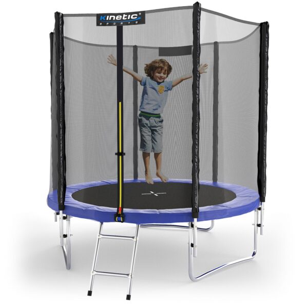 KINETIC SPORTS Trampolin Outdoor SALTO Ø 183/244/305/366/400/430/490 cm -TÜV Rheinland geprüft