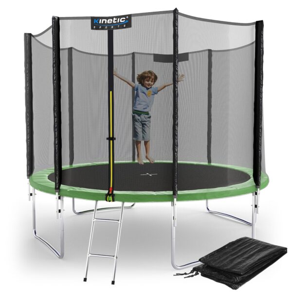 KINETIC SPORTS Trampolin Outdoor 'Salto Plus' Ø 183/244/305/366/400/430/490 cm - TÜV Rheinland geprüft