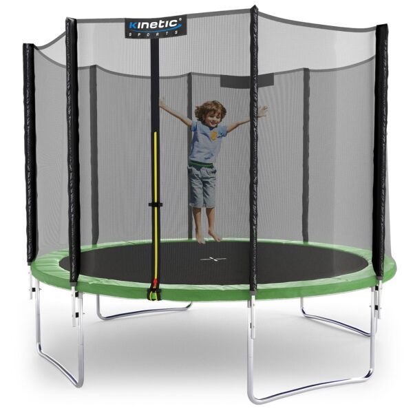 KINETIC SPORTS Trampolin Outdoor SALTO Ø 183/244/305/366/400/430/490 cm -TÜV Rheinland geprüft