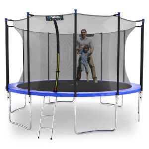 KINETIC SPORTS Trampolin Outdoor SALTO Ø 183/244/305/366/400/430/490 cm -TÜV Rheinland geprüft