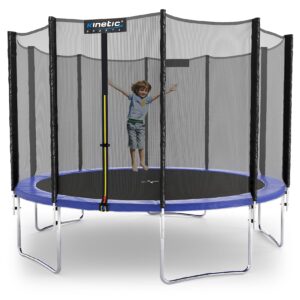 KINETIC SPORTS Trampolin Outdoor SALTO Ø 183/244/305/366/400/430/490 cm -TÜV Rheinland geprüft