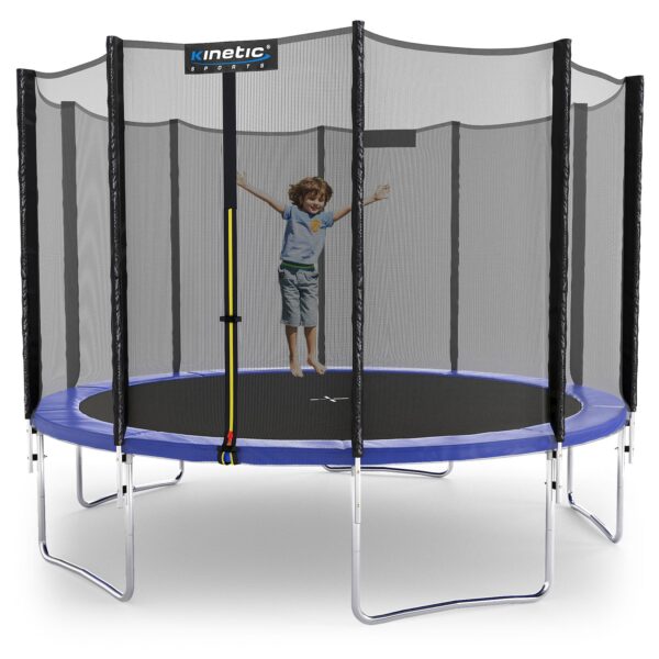 KINETIC SPORTS Trampolin Outdoor SALTO Ø 183/244/305/366/400/430/490 cm -TÜV Rheinland geprüft