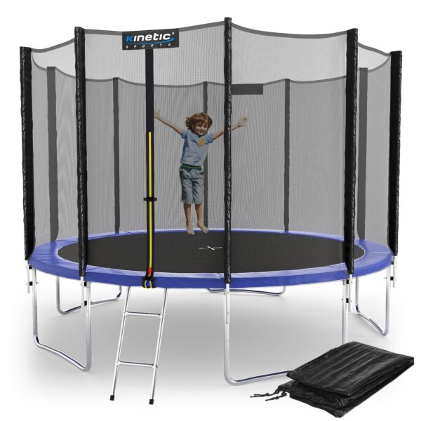 KINETIC SPORTS Trampolin Outdoor 'Salto Plus' Ø 183/244/305/366/400/430/490 cm - TÜV Rheinland geprüft