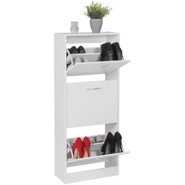 KADIMA DESIGN Schuhschrank 3 Fächer - 18 Paar Schuhe