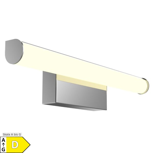 kalb   LED Spiegelleuchte 300mm rund Wandlampe 230V Badezimmer Leuchte chrom warmweiß