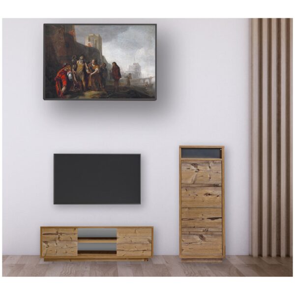 Wohnwand Set TV-Lowboard HiFi-Kommode 2 teilig