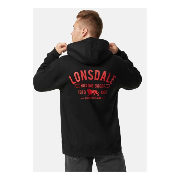 Lonsdale Herren Kapuzensweatjacke mit Reißverschluss Oversize LATHERON