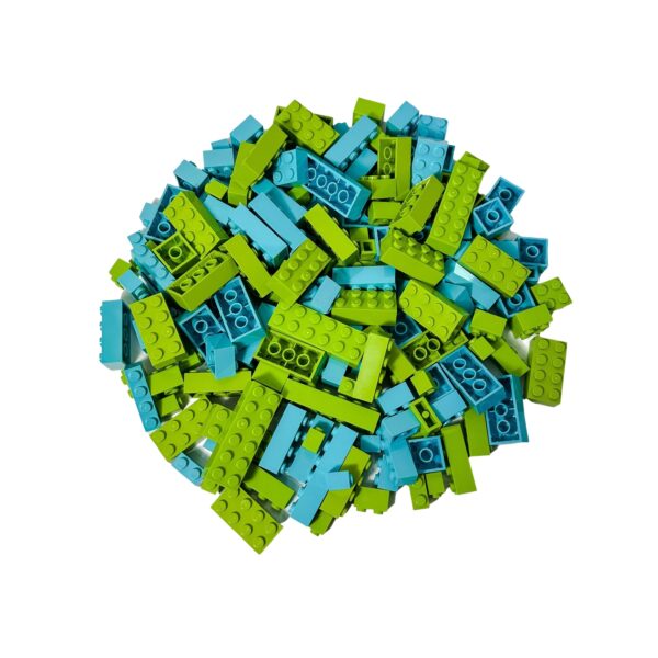 LEGO® Steine Hochsteine Limette & Azur - Teile 1000x