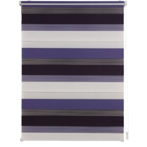 Ondeco Doppelrollo Just Triple Klemmfix  Seitenzugrollo Blickdicht Klemmfix Farbe: Violet/Berry