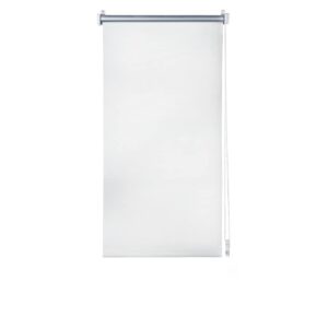 Ondeco Thermo-Rollo ohne Bohren Klemmrollo für Fenster und Türen Klemmfix Verdunklungsrollo Sichtschutz Seitenzugrollo Rollo Sonnenschutz Fenster innen Blackout Farbe: Weiss