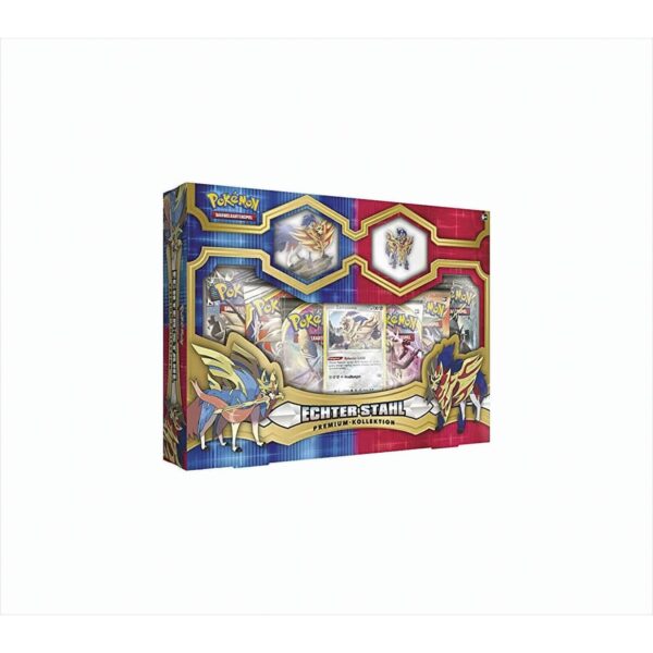 Pokemon - Echter Stahl Premium Kollektion - Zamazenta Box - Deutsch