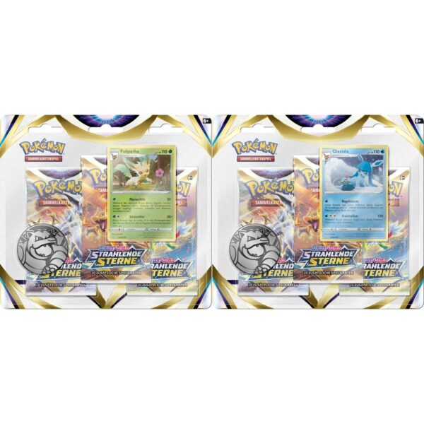 Pokemon Schwert & Schild  3-Pack Blister Strahlende Sterne (sortierter Artikel