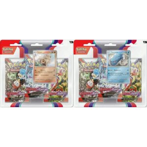 Pokemon 3-er Blister Pack Display Sortierter Artikel Arkani oder Heerashai