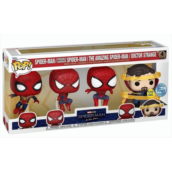 POP - Movie - Spider Man No Way Home 4er-Pack GLOW