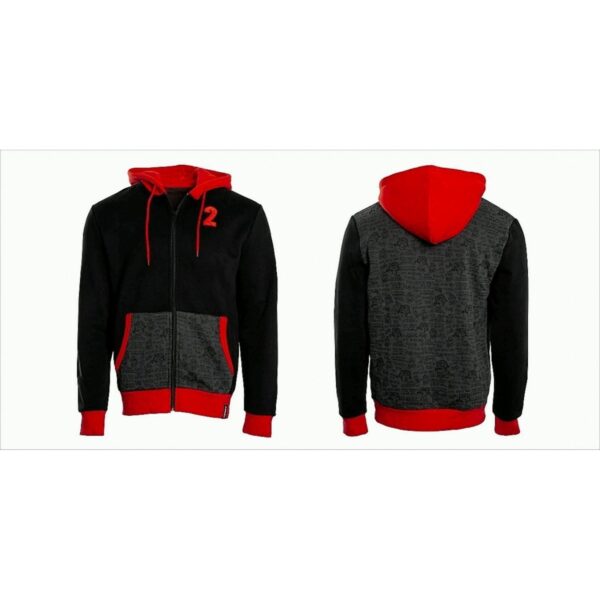 Dying Light 2 Zipper Hoodie "Murals" Black/Red L