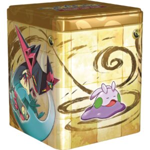 Pokemon Stapel-Tin-Box Drache (3 Boosterpacks & 2 Stickerbögen)