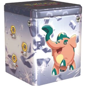 Pokemon Stapel-Tin-Box Metall (3 Boosterpacks & 2 Stickerbögen)