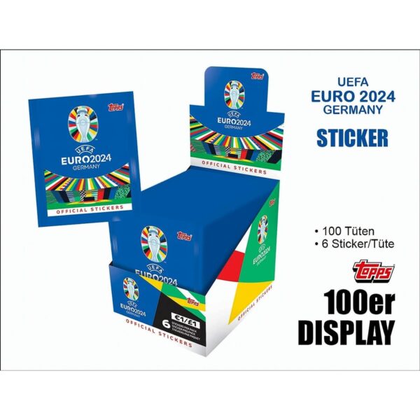 UEFA EURO 2024 Sticker Display Deutsch