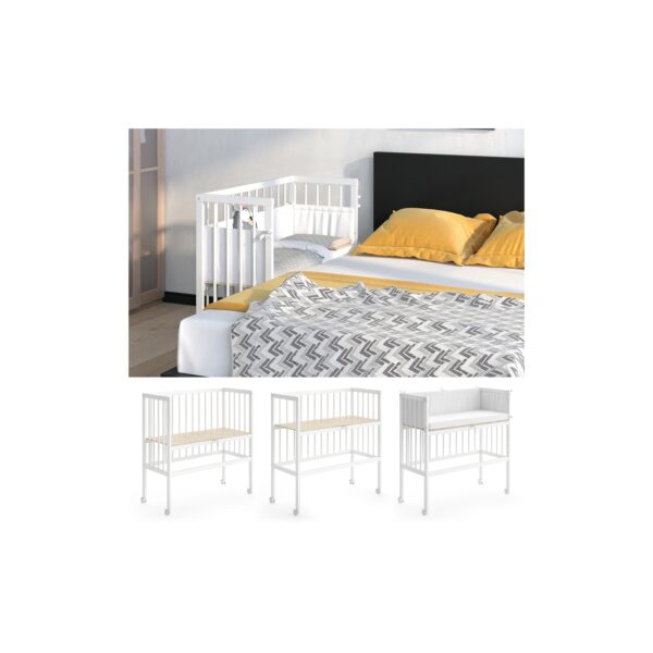 VITALISPA Beistellbett SOPHIE Babybett Stillbett Stubenbett Nestchen Boxspringbett