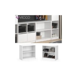 Vicco Kleiderschrank GUEST - Kommode Schrank zweigeteilt Sideboard Regal