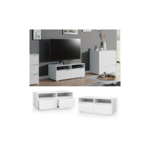 Vicco Lowboard Ruben weiß 100cm TV-Board Fernsehschrank TV-Schrank Regal Tisch