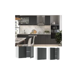 Vicco Hängeschrank 60 cm FAME Line Küchenschrank Küchenzeile Landhaus Anthrazit