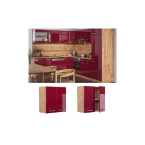 Vicco Hängeschrank Küchenschrank Küchenzeile R-Line 60 cm Goldkraft Bordeaux