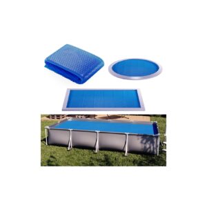 OK-Living Eckige Solarfolie Pool blau