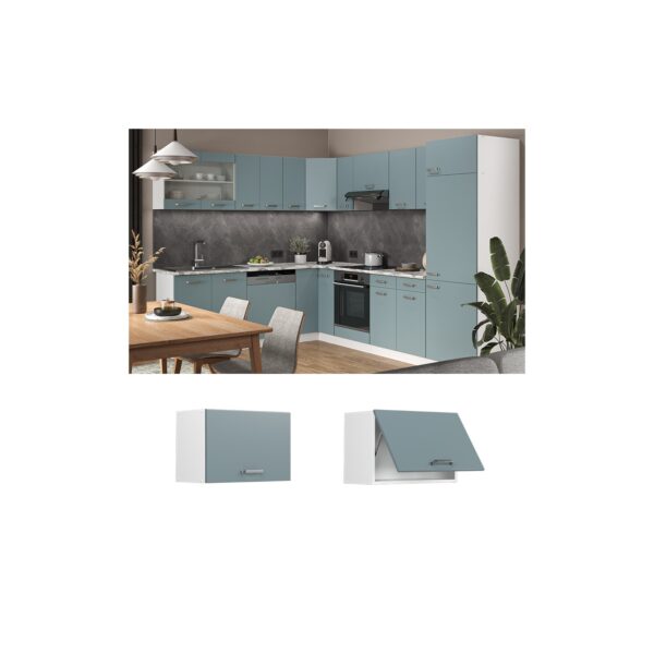 Vicco Hängeschrank flach Küchenschrank R-Line Solid Weiß Blau Grau 60 cm modern